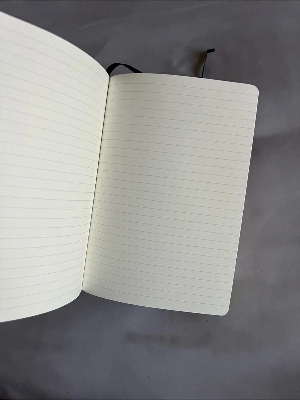 Paperage Black Hardcover Lined Datadog Journal Notebook Pocket Size 5.75x4 Elast
